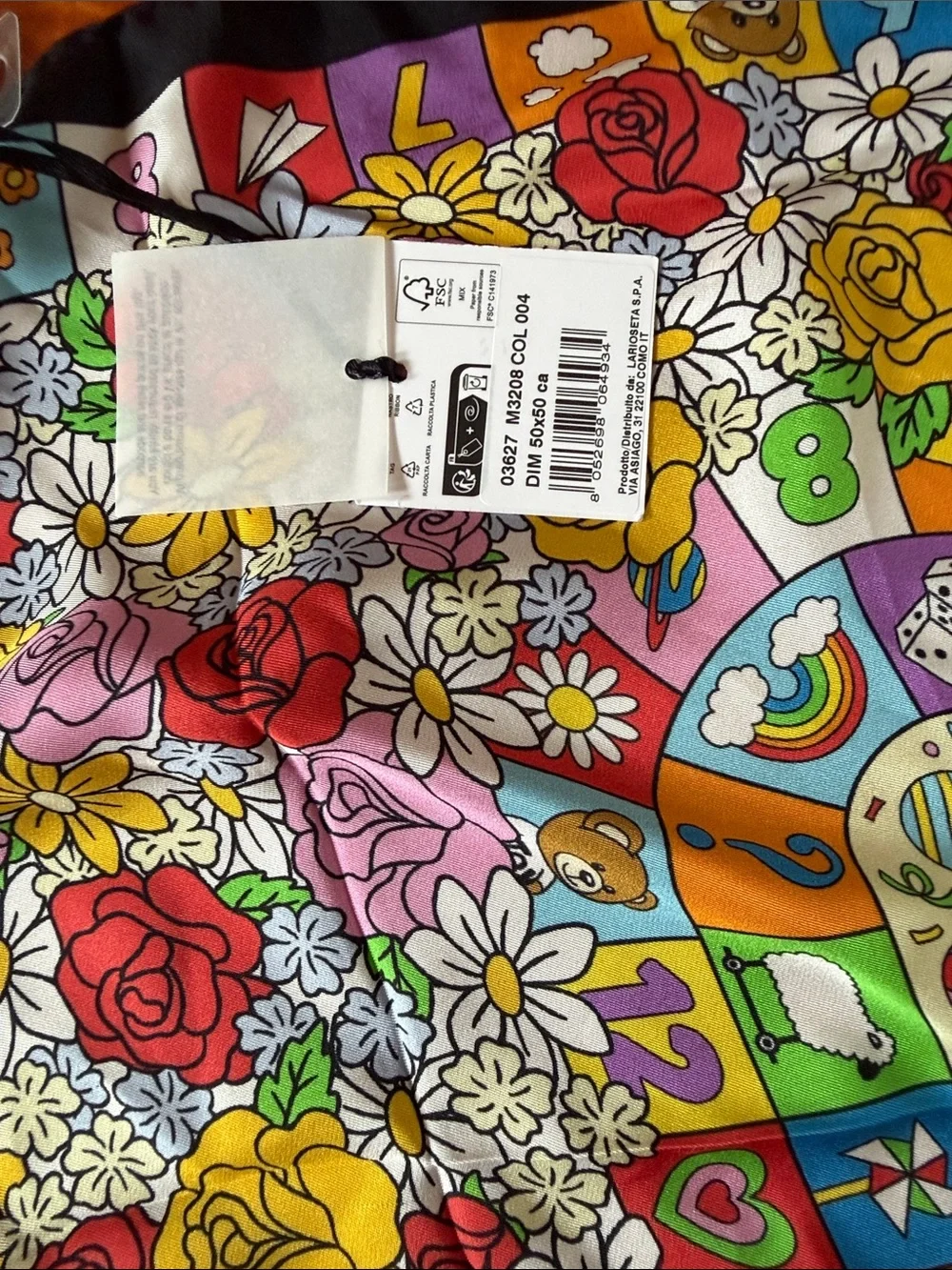 Moschino vibrant silk